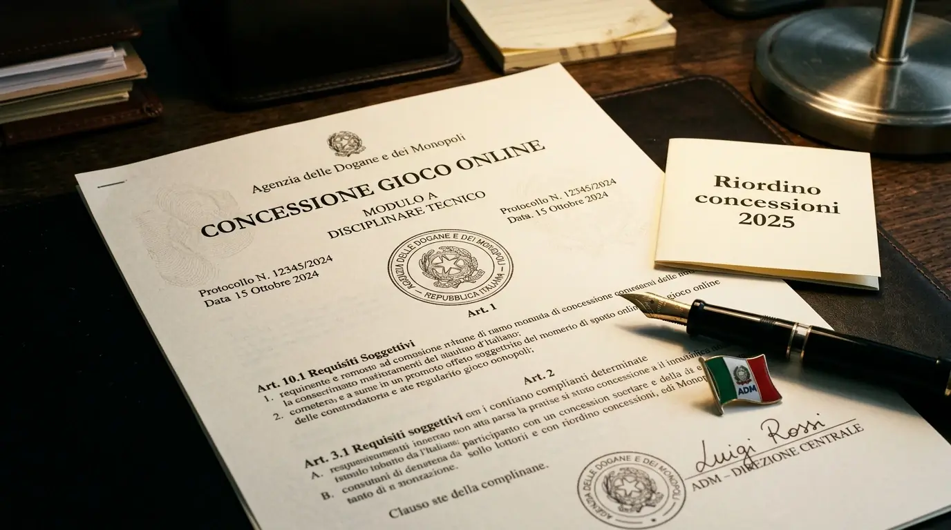 Concessione ADM e regime concessorio per i bookmaker italiani dopo la riforma del 2025