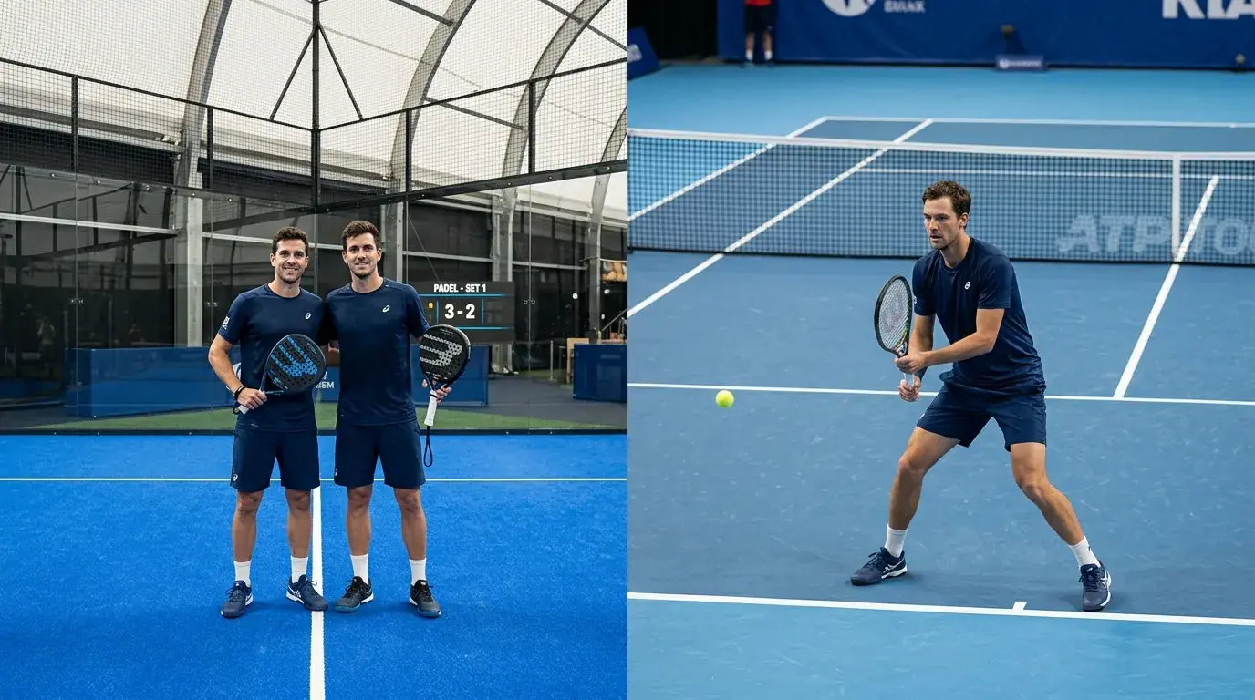 Differenza tra coppia di padel e giocatore singolo di tennis nella scommessa match winner